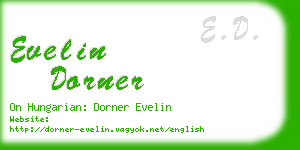 evelin dorner business card